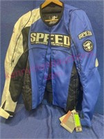 Armored Motorcycle Jacket RN#90261 (sz XL) blue