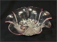 Tinted Glass Fruit Bowl