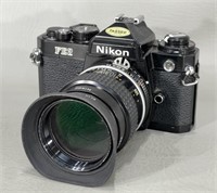 Nikon FE2 35mm SLR Film Camera -untested