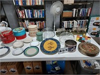 collectible tins, saucers, & decorative items