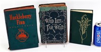Antique Books - 1896 Far West, 1939 Huckleberry