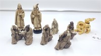 8 Pc. Chinese Figures