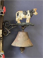 Cast Iron Bell w/Cow Bracket