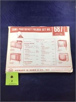 Vintage Sams Photofact Manual Folder Set #687 TVs