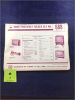 Vintage Sams Photofact Manual Folder Set #688 TVs