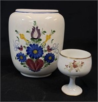 Porcelain Vase & Goblet -Limoges, Austria