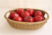 Basket and Faux Apples