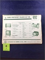 Vintage Sams Photofact Manual Folder Set #692 TVs