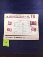 Vintage Sams Photofact Manual Folder Set #693 TVs