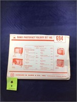 Vintage Sams Photofact Manual Folder Set #694 TVs