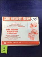Vintage Sams Photofact Manual Folder Set #695 TVs