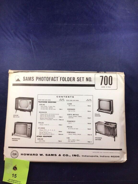 Large Collection Vintage Sams Photofacts Tvs Repair guides