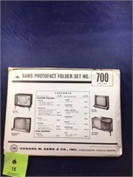 Vintage Sams Photofact Manual Folder Set #700 TVs