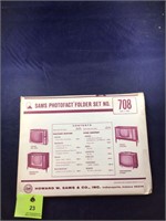 Vintage Sams Photofact Manual Folder Set #708 TVs