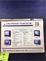 Vintage Sams Photofact Manual Folder Set #719 TVs