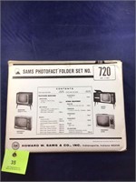 Vintage Sams Photofact Manual Folder Set #720 TVs