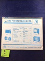 Vintage Sams Photofact Manual Folder Set #721 TVs