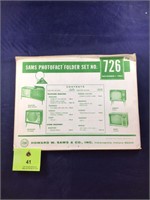 Vintage Sams Photofact Manual Folder Set #726 TVs