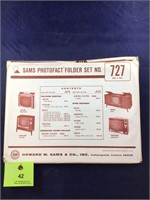 Vintage Sams Photofact Manual Folder Set #727 TVs