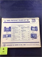 Vintage Sams Photofact Manual Folder Set #729 TVs