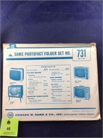 Vintage Sams Photofact Manual Folder Set #731 TVs
