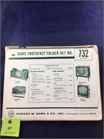 Vintage Sams Photofact Manual Folder Set #732 TVs