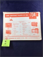 Vintage Sams Photofact Manual Folder Set #734 TVs