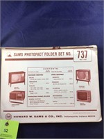 Vintage Sams Photofact Manual Folder Set #737 TVs
