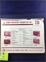 Vintage Sams Photofact Manual Folder Set #738 TVs