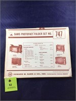 Vintage Sams Photofact Manual Folder Set #747 TVs