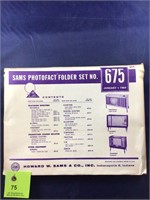 Vintage Sams Photofact Manual Folder Set #675 TVs