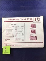 Vintage Sams Photofact Manual Folder Set #673 TVs