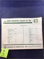 Vintage Sams Photofact Manual Folder Set #672 TVs