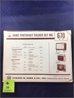 Vintage Sams Photofact Manual Folder Set #670 TVs