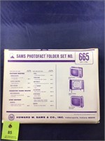 Vintage Sams Photofact Manual Folder Set #665 TVs