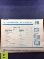 Vintage Sams Photofact Manual Folder Set #661 TVs
