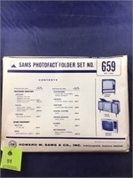 Vintage Sams Photofact Manual Folder Set #659 TVs