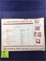Vintage Sams Photofact Manual Folder Set #657 TVs
