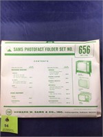Vintage Sams Photofact Manual Folder Set #656 TVs