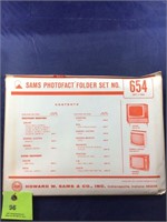 Vintage Sams Photofact Manual Folder Set #654 TVs