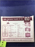 Vintage Sams Photofact Manual Folder Set #653 TVs