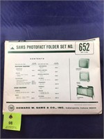 Vintage Sams Photofact Manual Folder Set #652 TVs