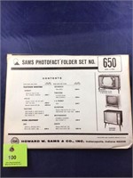 Vintage Sams Photofact Manual Folder Set #650 TVs