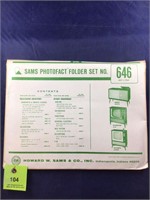 Vintage Sams Photofact Manual Folder Set #646 TVs