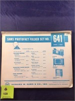 Vintage Sams Photofact Manual Folder Set #641 TVs