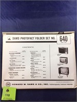 Vintage Sams Photofact Manual Folder Set #640 TVs