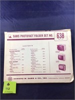 Vintage Sams Photofact Manual Folder Set #638 TVs