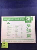 Vintage Sams Photofact Manual Folder Set #636 TVs