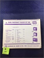 Vintage Sams Photofact Manual Folder Set #635 TVs