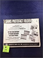 Vintage Sams Photofact Manual Folder Set #634 TVs